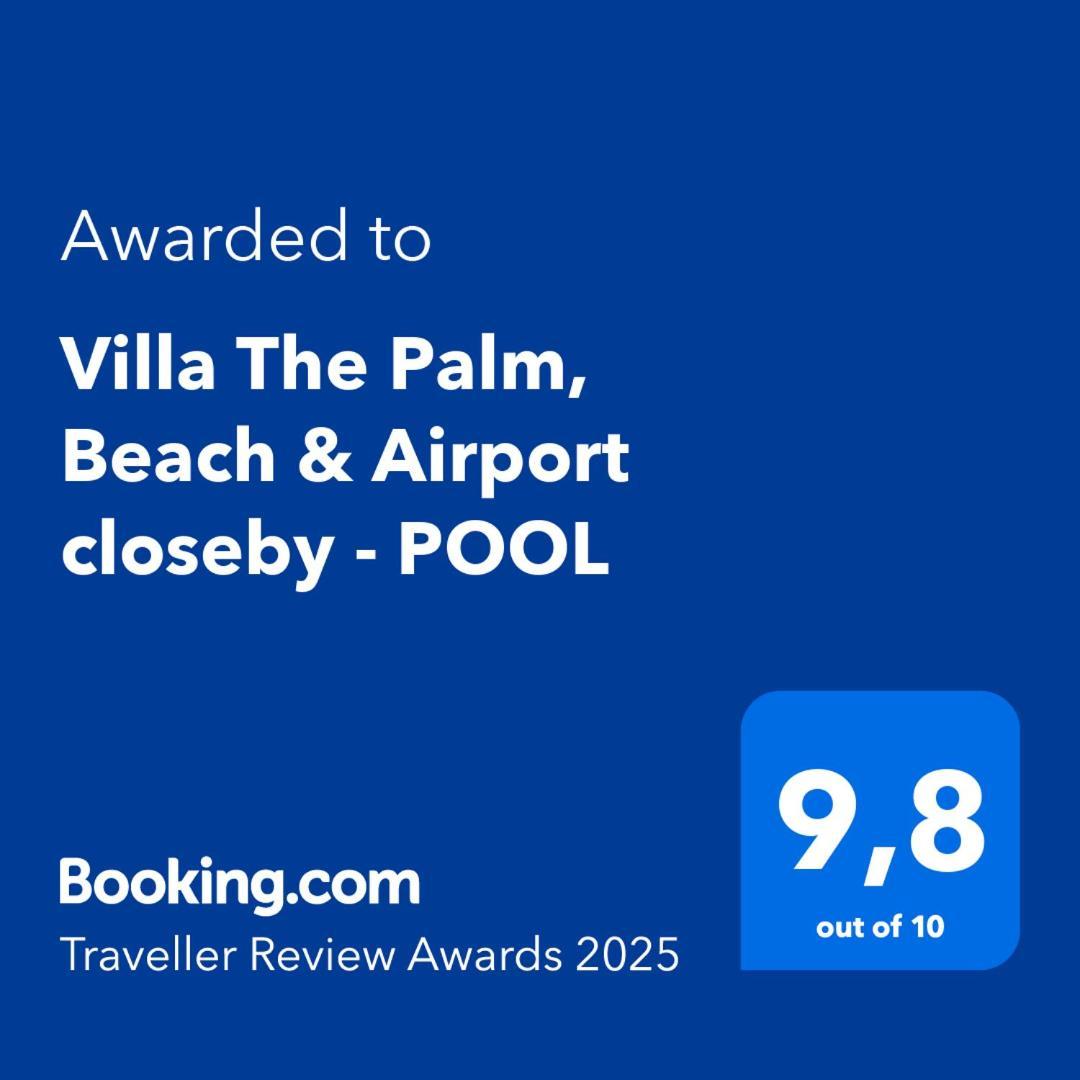 Villa The Palm, Beach & Airport Closeby - Pool Pórto Ráfti المظهر الخارجي الصورة